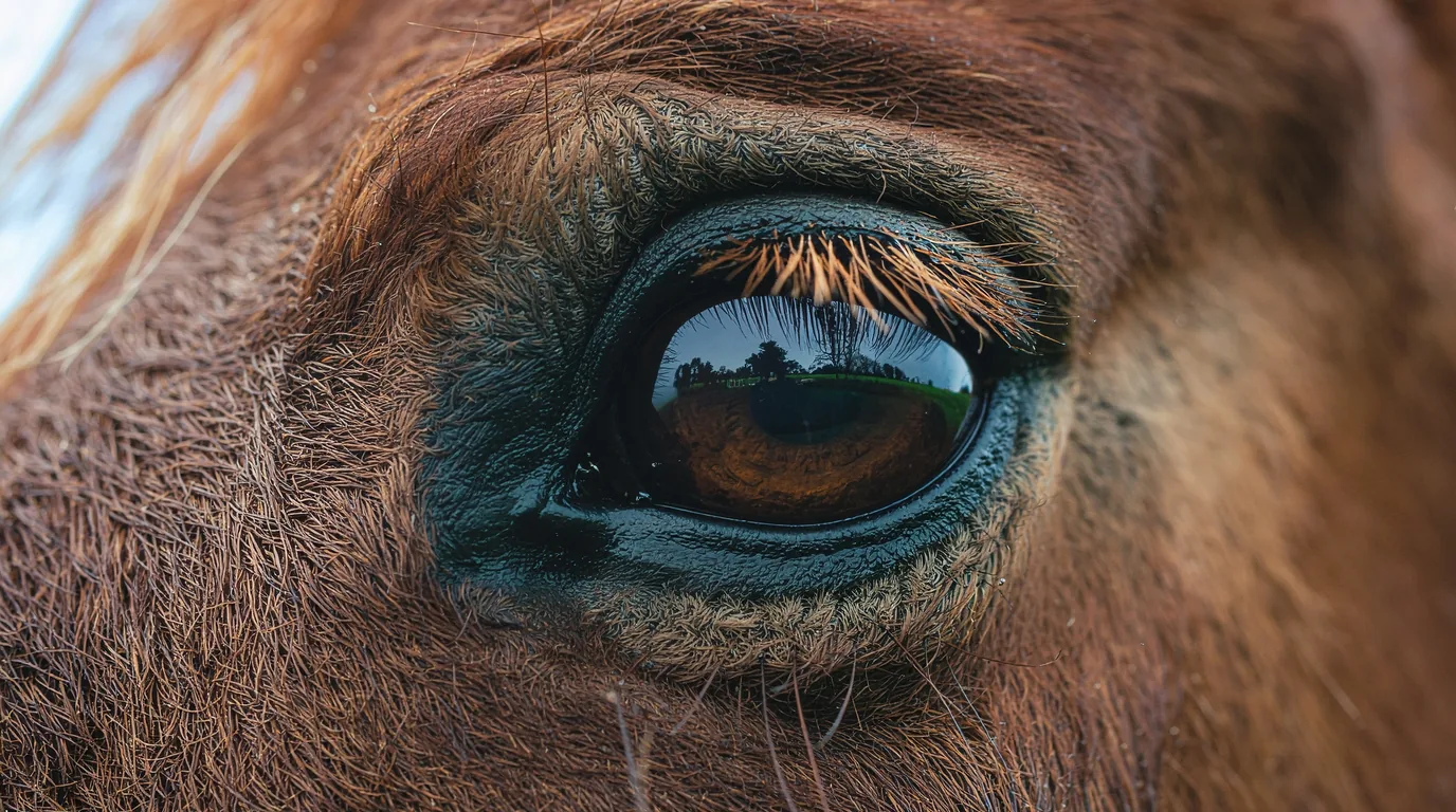 Un regard de cheval au Cheval Centaure Haute-Correze, Saint-Fréjoux