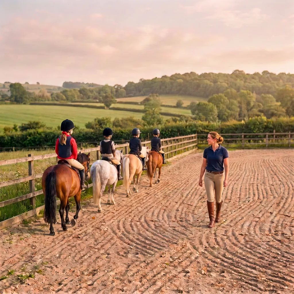 Cours de poney à Saint-Fréjoux, Corrèze